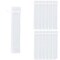 Large White 2 1/4" x 11 1/2" Organza Drawstring Bags for Hand Fans